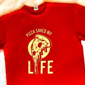 “Pizza Saved My Life” t-shirt
